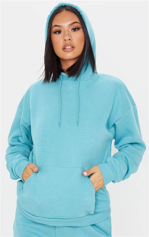 Turquoise Hoodies & Sweatshirts 